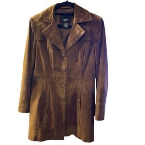 Mossimo Tan Leather Jacket Size S